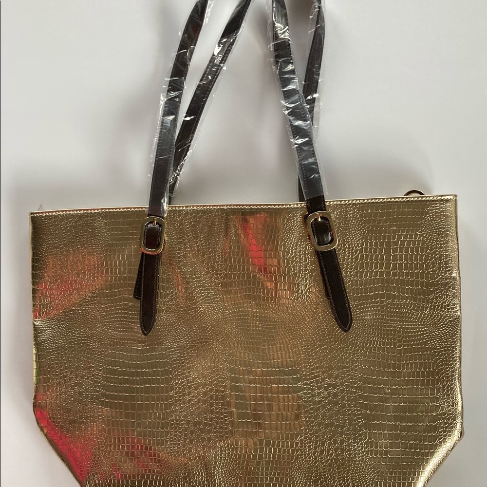 Gold Shoulder Bag-NWOT